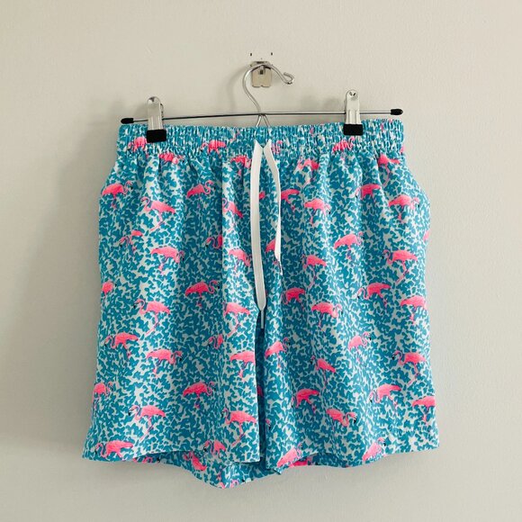 chubbies Other - Chubbies Men Blue and Pink Flamingo Shorts Size M